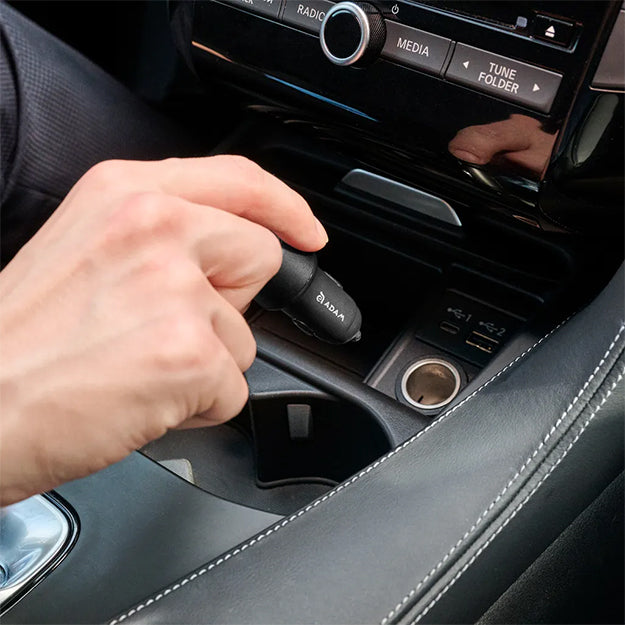 Adam Elements OMNIA C40 40W Fast Dual USB-C Car Charger - Black