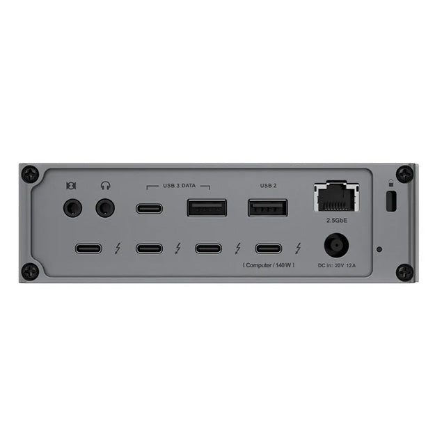 CalDigit TS5 Thunderbolt 5 Dock With 0.5m Braided TBT5 Cable & 240W PSU - Space Grey