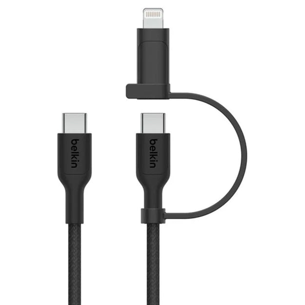 Belkin BoostCharge Pro 2-in-1 Type-C With Lightning Connector USB 1.5m Cable