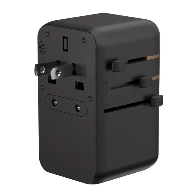 Adam Elements T100L 100W Universal Travel Adapter With Built-In USB-C Cable