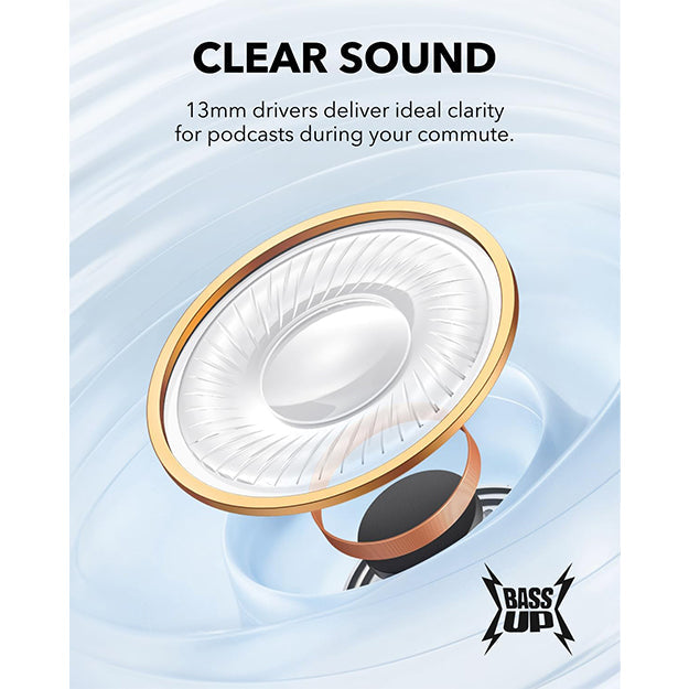 Anker Soundcore K20i Bluetooth Wireless Semi-in-Ear Earbuds