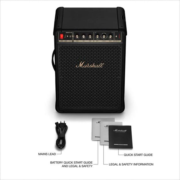 Marshall Bromley 450 Moveable Bluetooth Speaker - Black & Brass