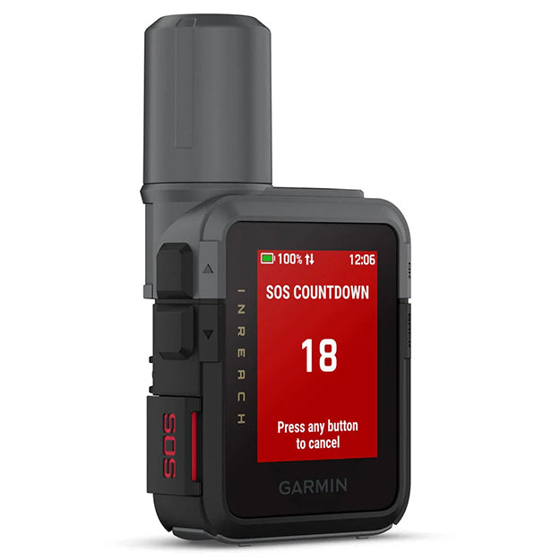 Garmin inReach Mini 3 Rugged Compact SOS Satellite Communicator With Touchscreen - Black & Grey
