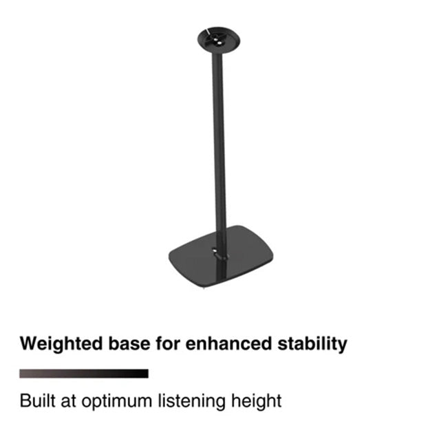 Flexson Floor Stand for Sonos Era 100 Speaker - Black (Unboxed Deal)