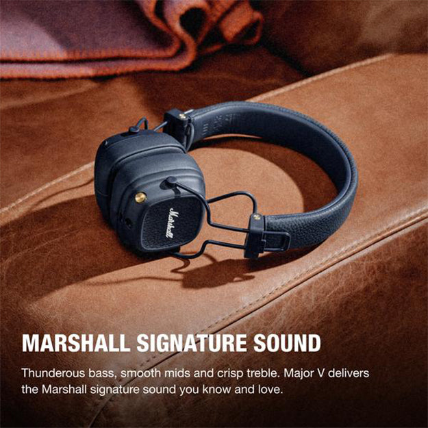 Marshall Major V Bluetooth Wireless On-Ear Headphones With Wireless Charging