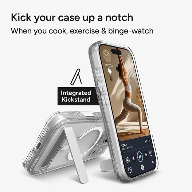 Zagg Crystal Palace Snap MagSafe Case With KickStand For Apple iPhone 18 PRO MAX / 17 PRO MAX - Clear