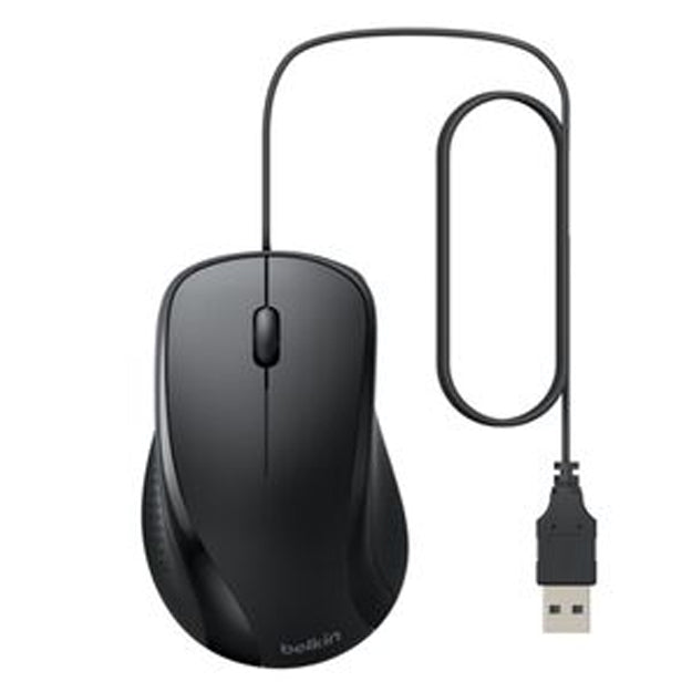 Belkin Wired USB-A Keyboard And Mouse Combo - Black