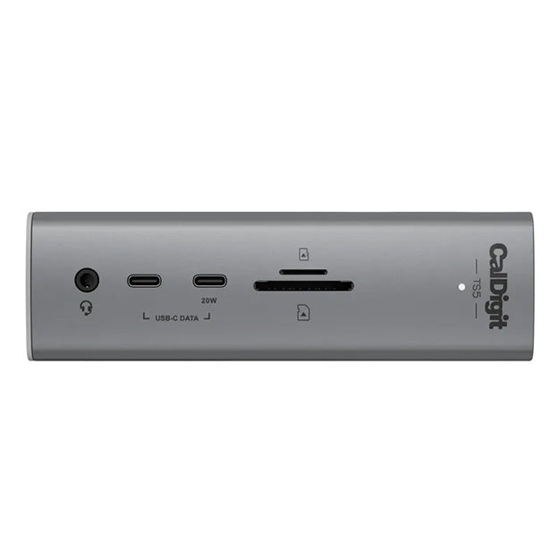 CalDigit TS5 Thunderbolt 5 Dock With 0.5m Braided TBT5 Cable & 240W PSU - Space Grey