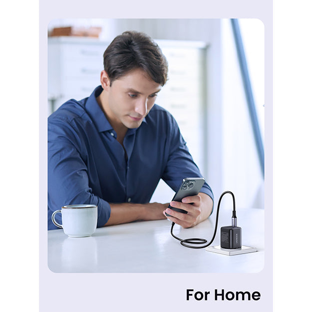 UGreen 1 Port PD Wall Charger With Cable 30W – Black