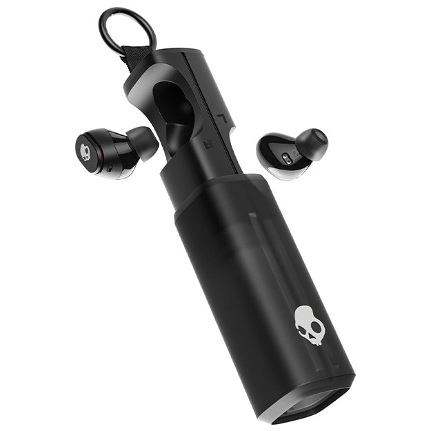 SkullCandy Dime 360 Wireless Pea Shape In-Ear Earbuds With Clip - Black