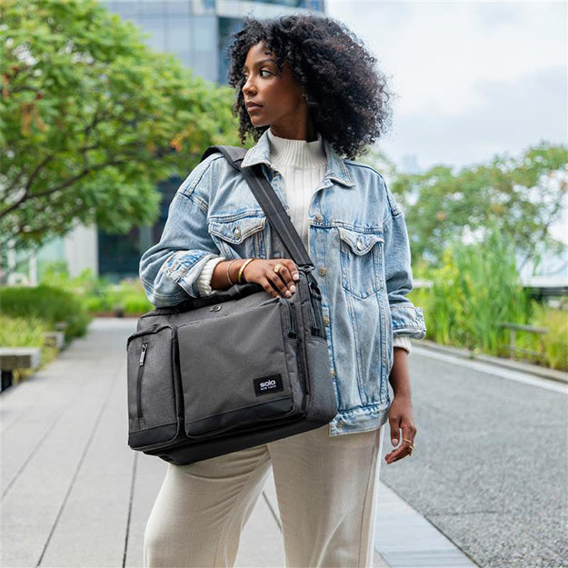 Solo New York Duane Hybrid 15.6" Briefcase Backpack - Grey