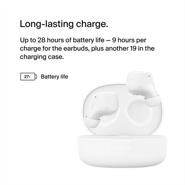 Belkin SoundForm Bolt True Wireless In-Ear Earbuds - White