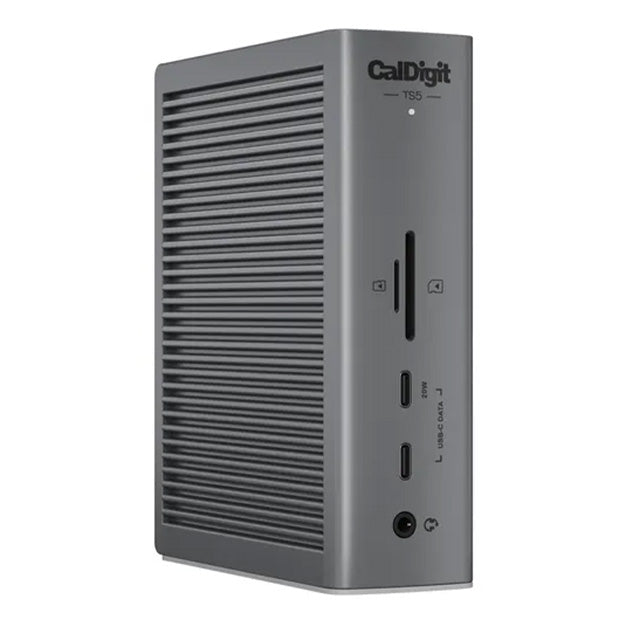 CalDigit TS5 Thunderbolt 5 Dock With 0.5m Braided TBT5 Cable & 240W PSU - Space Grey