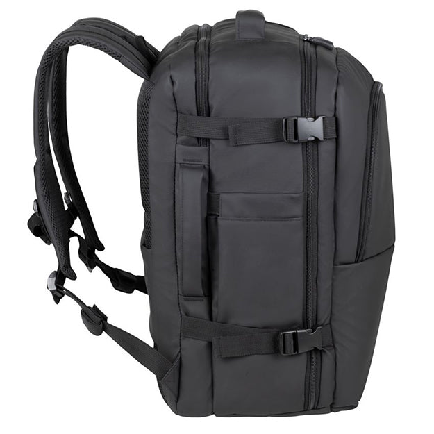 Rivacase 8465 Tegel Coated ECO Travel Business Backpack For Laptops Up To 17.3” - Black