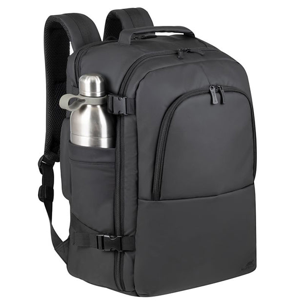 Rivacase 8465 Tegel Coated ECO Travel Business Backpack For Laptops Up To 17.3” - Black