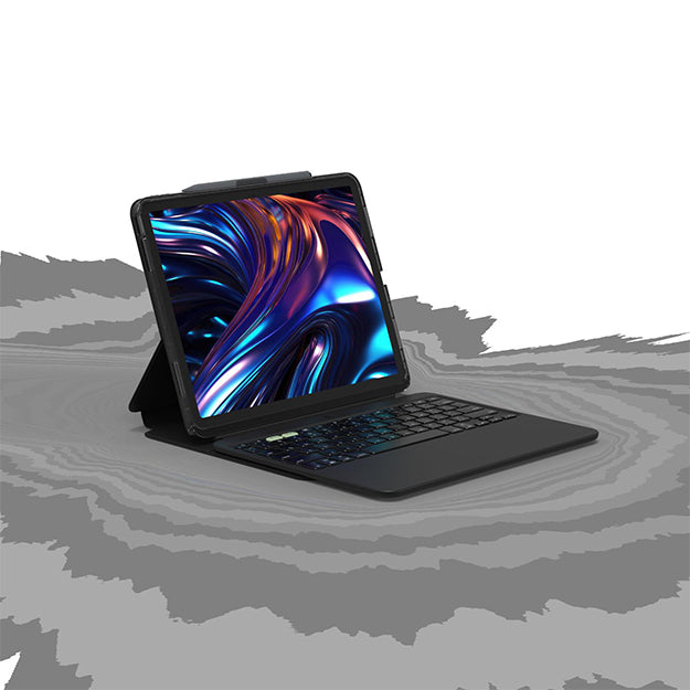 Zagg Pro Keys 2 Bluetooth Keyboard Folio Case For iPad Air 13"(M3/M2) - Black