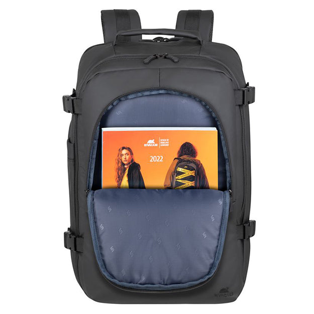 Rivacase 8465 Tegel Coated ECO Travel Business Backpack For Laptops Up To 17.3” - Black