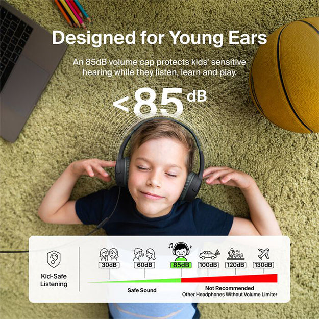 Belkin SoundForm 3.5mm Mini Wired On-Ear USB-C Headphones For Kids