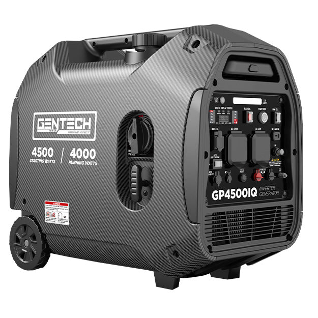 Gentech Power 4500 Watt Digital Pure Sine Wave Petrol Inverter Generator - Black