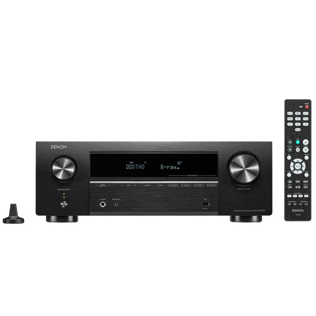 Polk T50 5.0 System Bundle With Denon AVRX580BT Network AV Receiver - Black