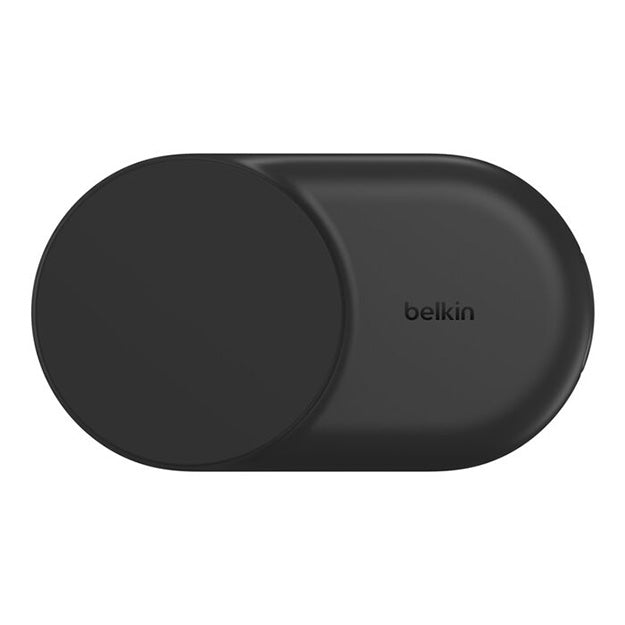 Belkin UltraCharge 2-In-1 Foldable Magnetic Wireless Charger With Qi2 25W Round Form - Black