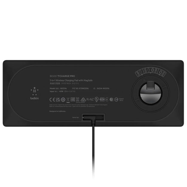 Belkin BoostCharge Pro 15W 3-In-1 Wireless Charging Pad - Black