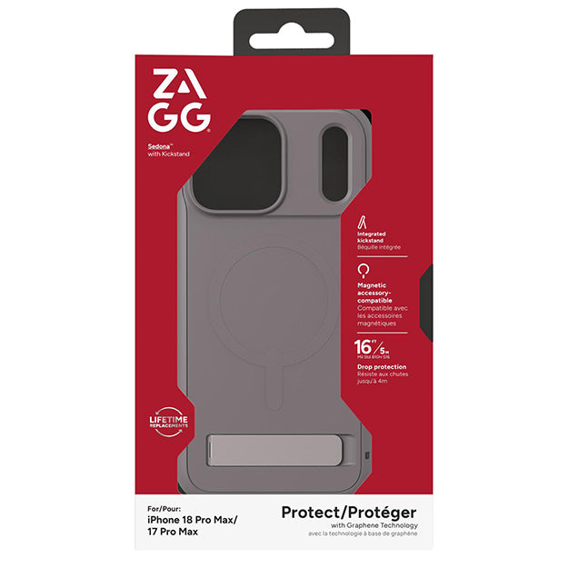 Zagg Sedona MagSafe Case With KickStand For Apple iPhone 18 PRO MAX / 17 PRO MAX