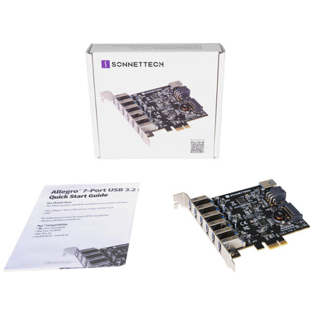 Sonnet Allegro 7-Port USB-A 3.2 Gen 1 PCIe Card