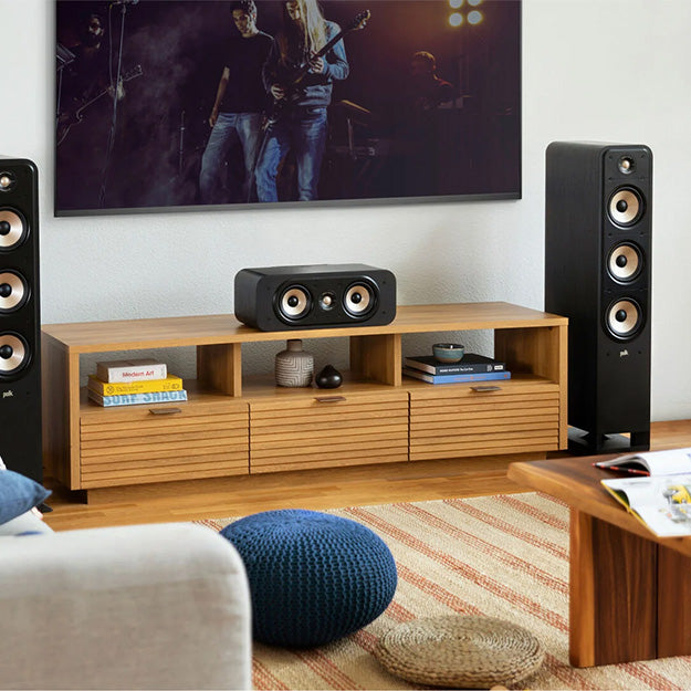 Polka Signature Elite ES30 High-Quality Center Channel Speaker - Black