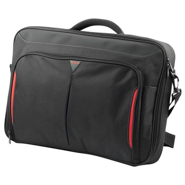 Targus Classic+ 17" - 18" Clamshell Laptop Bag - Black/Red