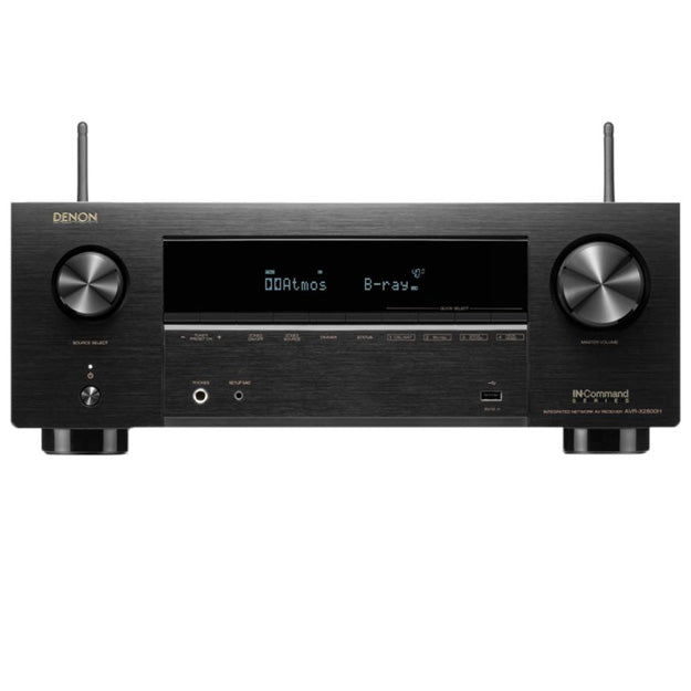 Denon AVR-X2800H 7.2 Channel 8K AV Receiver - Black