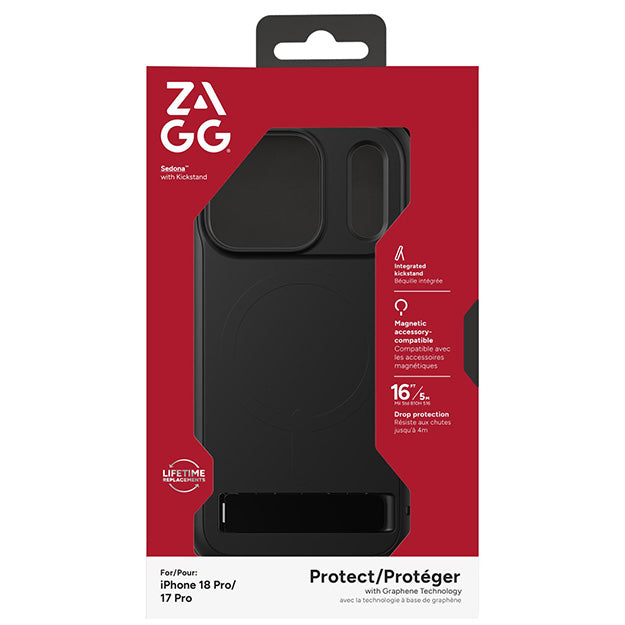 Zagg Sedona MagSafe Case With KickStand For Apple iPhone 18 PRO / 17 PRO