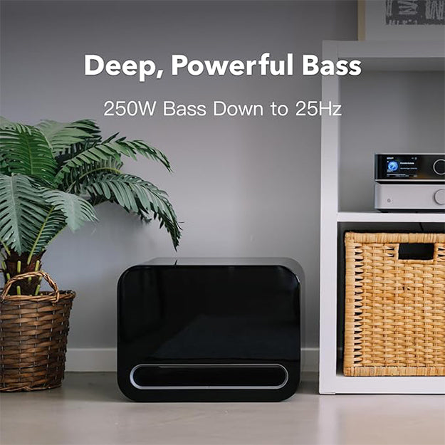 WiiM Sub Pro 8" 250W Wireless Smart Subwoofer - Black