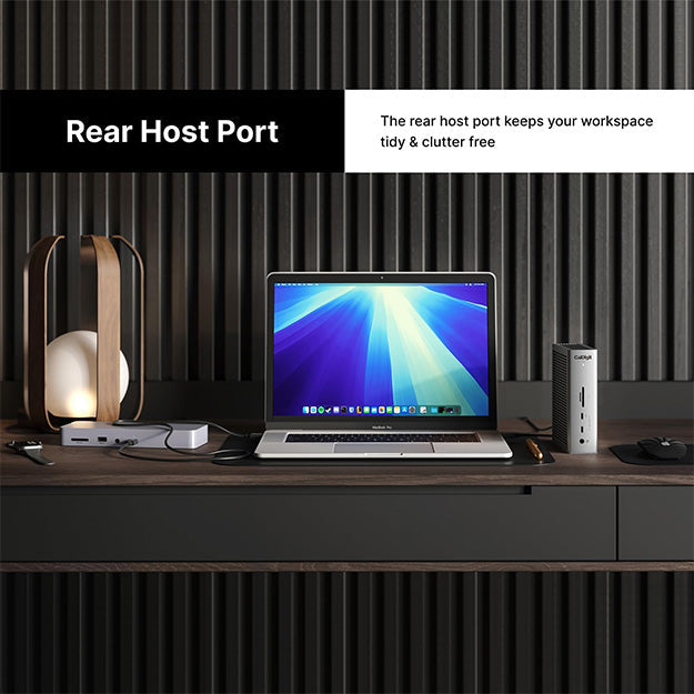 CalDigit TS5 Thunderbolt 5 Dock With 0.5m Braided TBT5 Cable & 240W PSU - Space Grey