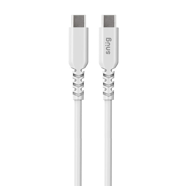Snug USB-C To USB-C Charging And Data Transfer 2m Cable - White