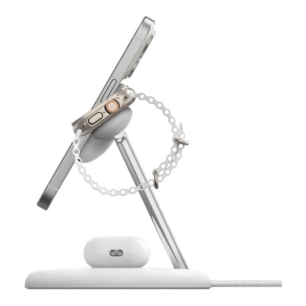 Belkin BoostCharge Pro Sale 3-in-1 Magnetic Wireless Charging Stand With Qi2 15W - White