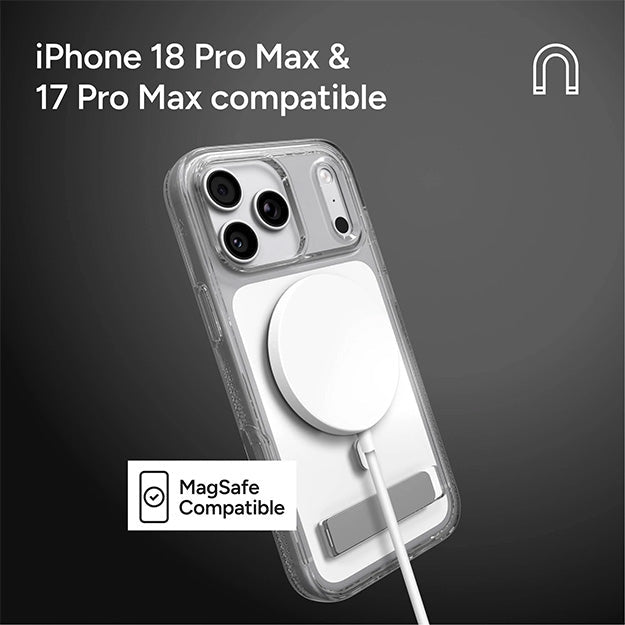 Zagg Crystal Palace Snap MagSafe Case With KickStand For Apple iPhone 18 PRO MAX / 17 PRO MAX - Clear