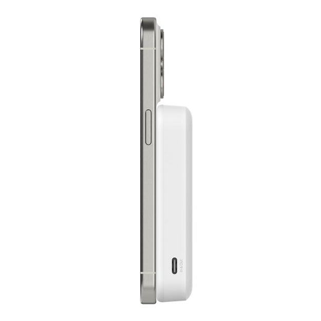 Belkin BoostCharge Pro 8 000mAh Magnetic Power Bank With Qi2 15W - White