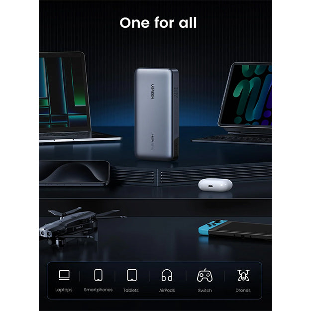 UGreen 25 000mAh 145W Nexode Power Bank - Space Grey