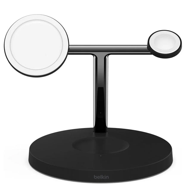 Belkin BoostCharge Pro 3-in-1 Charging Dock With Qi2 MagSafe Charger - Black