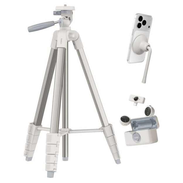 Belkin 3-in-1 Creator Kit Microphone Tripod And Phone Mount - Sand
