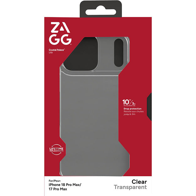 Zagg Crystal Palace Lite Case For Apple iPhone 18 PRO MAX / 17 PRO MAX - Clear