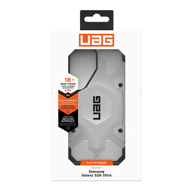 UAG Pathfinder Clear Magnetic Case For Samsung Galaxy S26 ULTRA - Ice & Silver