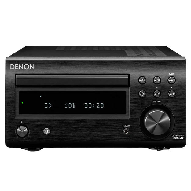 Denon RCD-M41 CD Receiver (With Bluetooth & FM Tuner) - Black