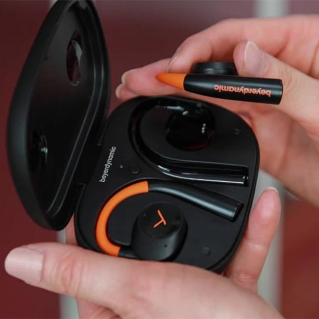 Beyerdynamic Verio 200 Sport Bluetooth Open-Ear TWS Headset - Black And Orange