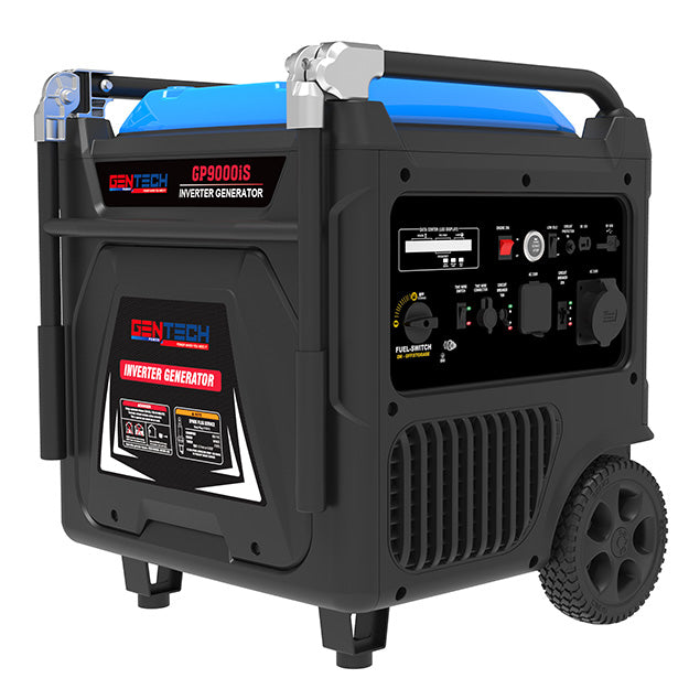 Gentech 9000 Watt Pure Sine Wave Inverter Generator (GP9000IS) - Black/Blue