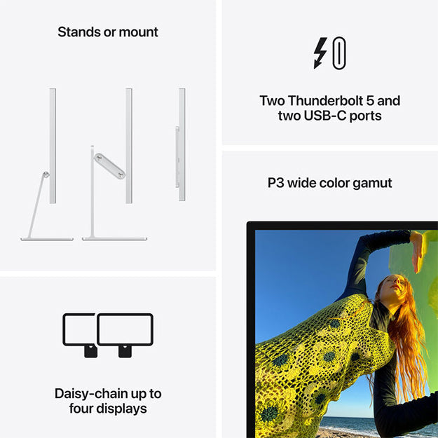 Apple 27" Studio Display (5K Retina Display & Thunderbolt 5 - 2026 Model) - Silver