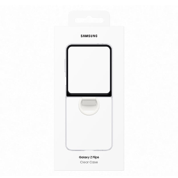 Samsung Clear Cover With Ring For Samsung Galaxy Z Flip 7 FE / Flip6 – Clear