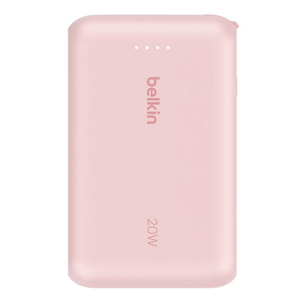 Belkin BoostCharge Power Bank 10 000mAh With Integrated Cable - Pink