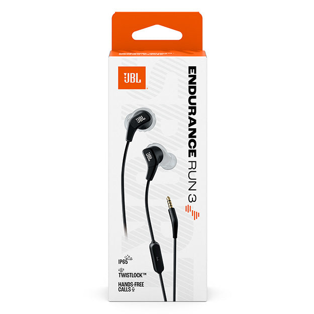 JBL Endurance Run 3 Wired Aux Sport In-Ear Headphones